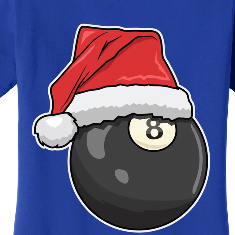 Billiards Player Christmas Costume Pool Funny Gift Women's T-Shirt