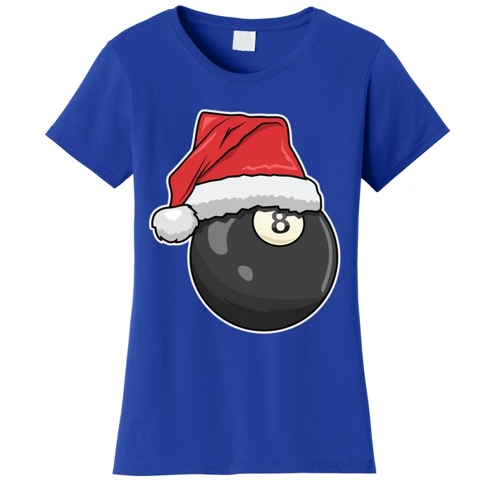 Billiards Player Christmas Costume Pool Funny Gift Women's T-Shirt