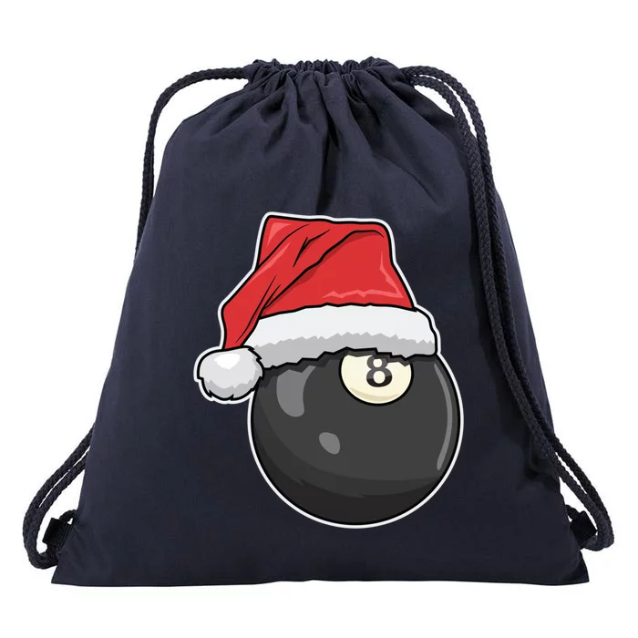 Billiards Player Christmas Costume Pool Funny Gift Drawstring Bag