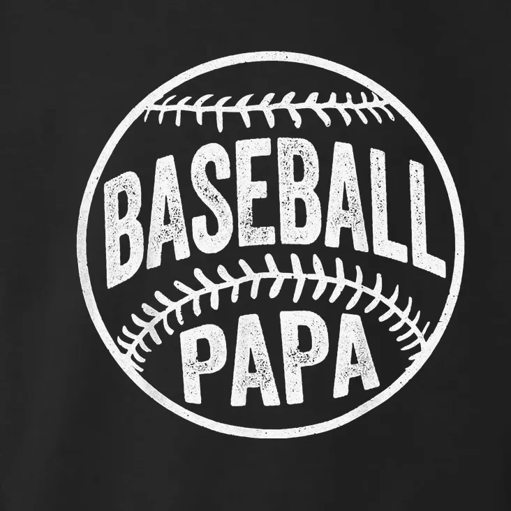 Baseball Papa Coach Father's Day Toddler Hoodie