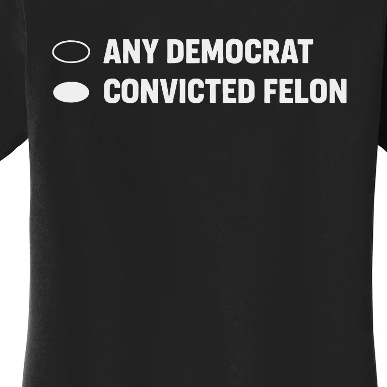 Ballot Paper Convicted Felon Election 2024 Women's T-Shirt