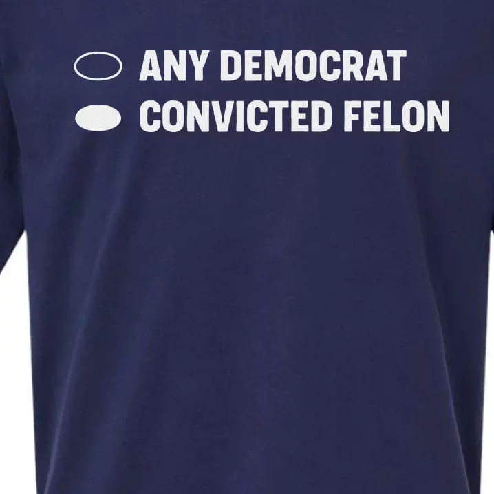 Ballot Paper Convicted Felon Election 2024 Sueded Cloud Jersey T-Shirt