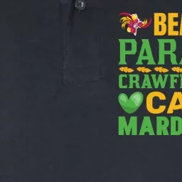 Beads Parades Crawfish King Cake Mardi Gras Softstyle Adult Sport Polo