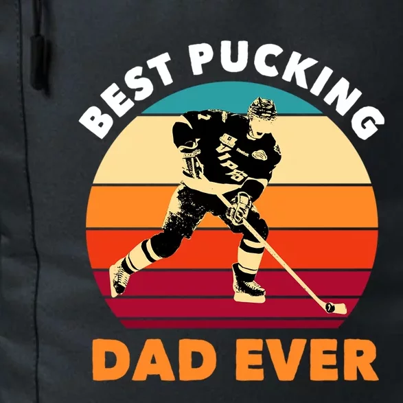 Best Pucking Dad Ever Cool Usa Ice Hockey Sports Player Gift Daily Commute Backpack