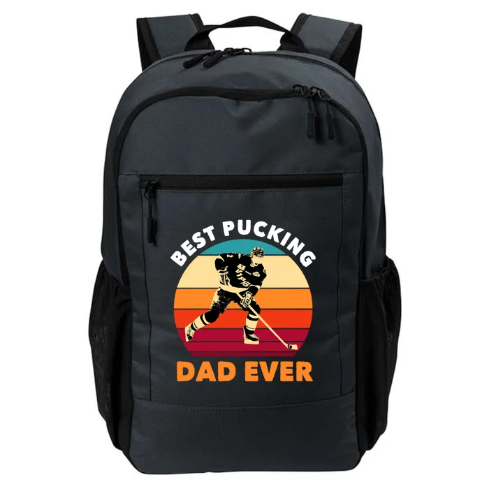 Best Pucking Dad Ever Cool Usa Ice Hockey Sports Player Gift Daily Commute Backpack