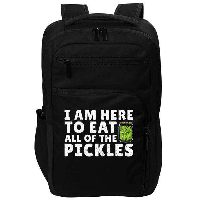 Best Pickle Design Cucumber Pickle Lover Impact Tech Backpack