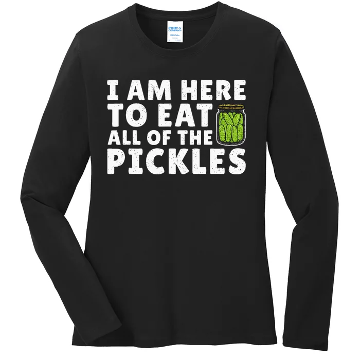 Best Pickle Design Cucumber Pickle Lover Ladies Long Sleeve Shirt