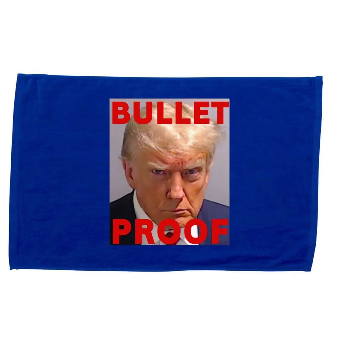 Bullet Proof Donald Trump 2024 Fight Fight Fight Trump Rally Microfiber Hand Towel