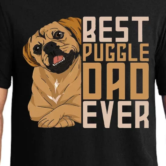 Best Puggle Dad Ever Cute Animal Dog Owner Puggle Pajama Set