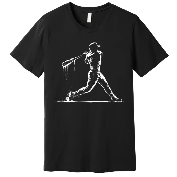 Baseball Player Drip Premium T-Shirt