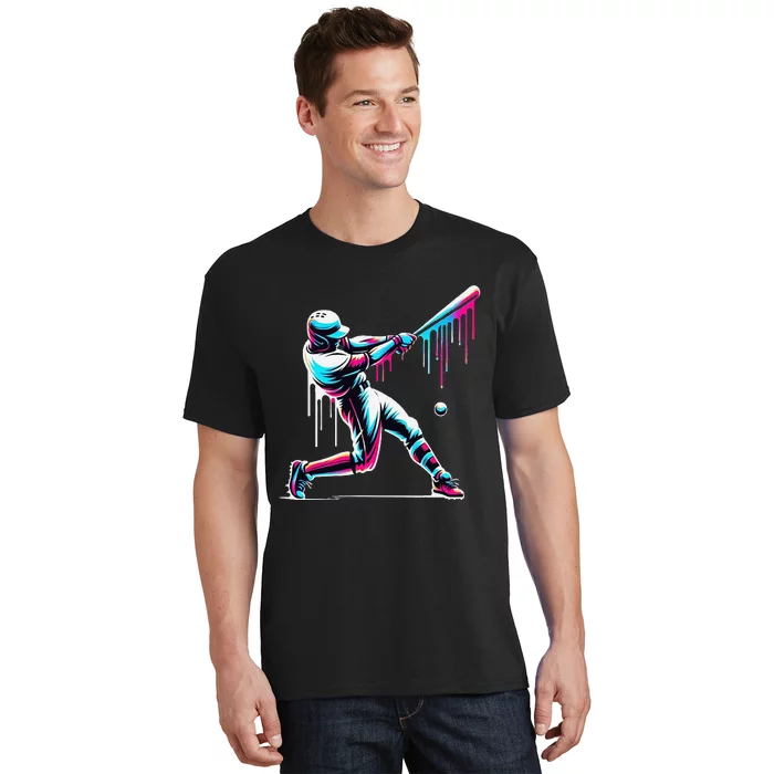 Baseball Player Drip Gift T-Shirt