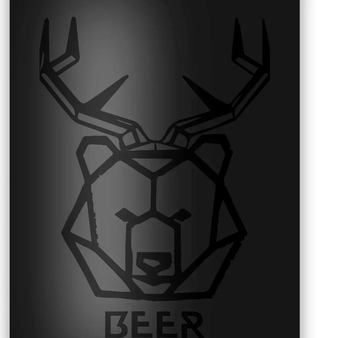 Bear plus Deer Equals Beer Hunting Animal Beer Drinking Poster