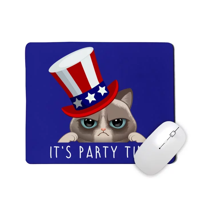 Birthday President’s Day Independence Memorial Cat Usa Hat Gift Mousepad