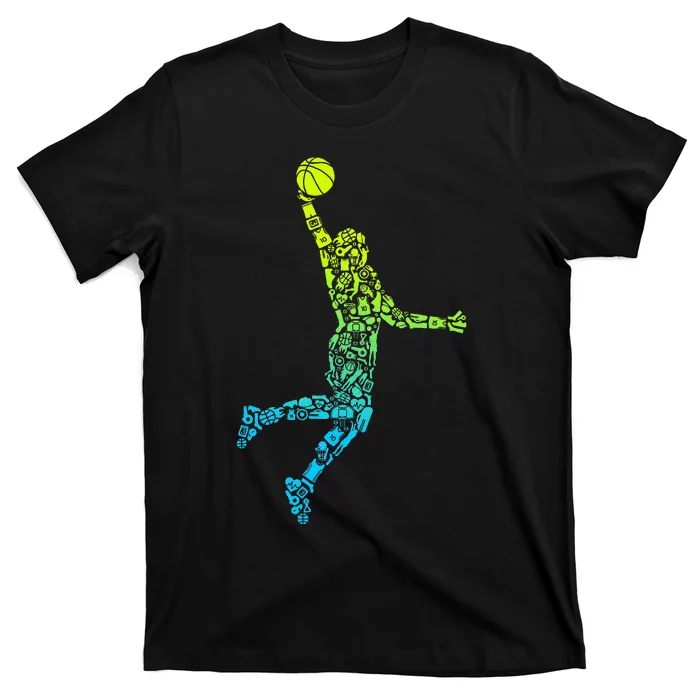 Basketball Players Dunking T-Shirt