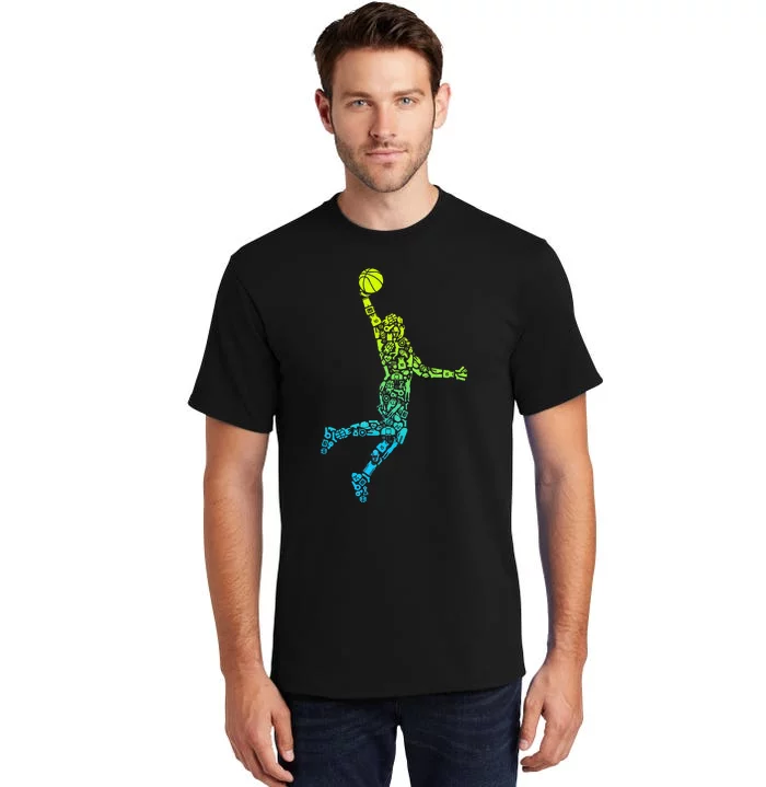 Basketball Players Dunking Tall T-Shirt