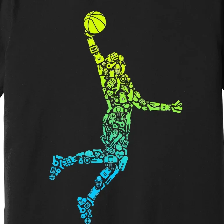 Basketball Players Dunking Premium T-Shirt