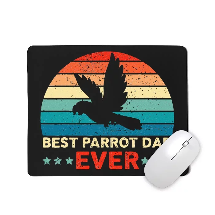 Best Parrot Dad Ever Birdwatching Bird Lover Birding Mousepad