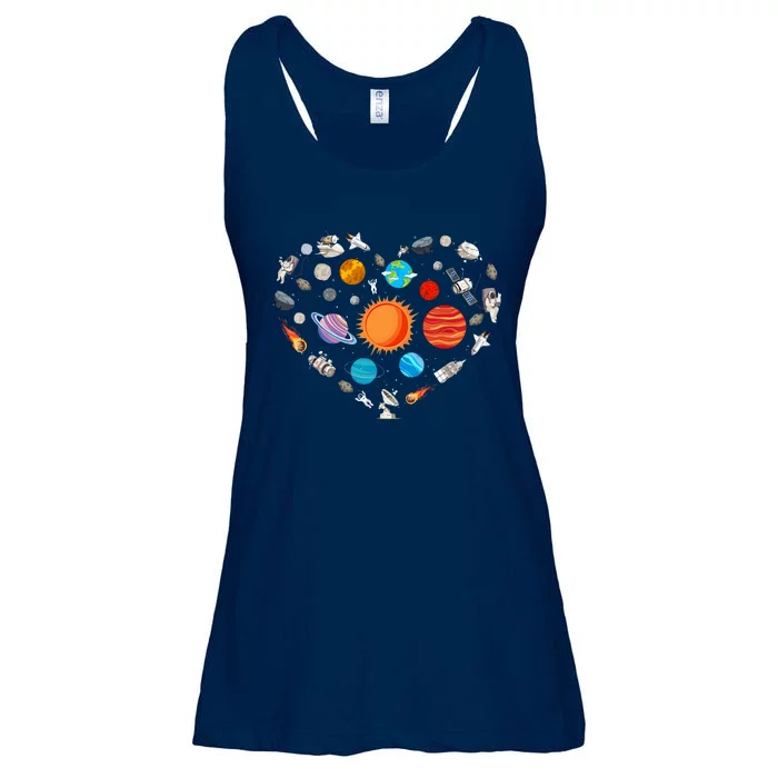 Best Planet Design For Outer Space Astronaut Ladies Essential Flowy Tank