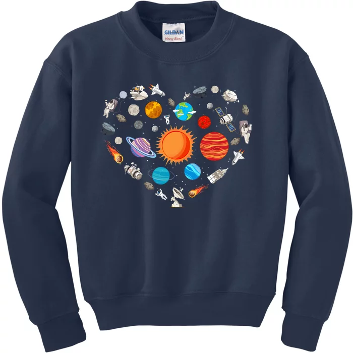 Best Planet Design For Outer Space Astronaut Kids Sweatshirt