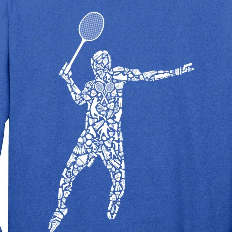 Badminton Player Dad Badminton Meaningful Gift Tall Long Sleeve T-Shirt