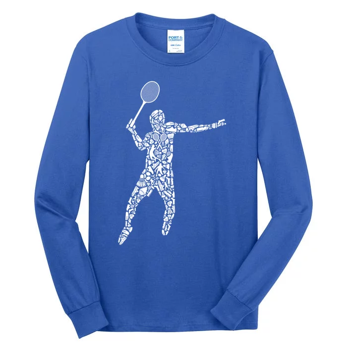 Badminton Player Dad Badminton Meaningful Gift Tall Long Sleeve T-Shirt