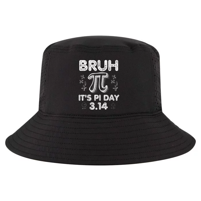 Bruh Pi Day 3.14 Pi Symbol Funny Pi Day Teachers Math Lovers Cool Comfort Performance Bucket Hat