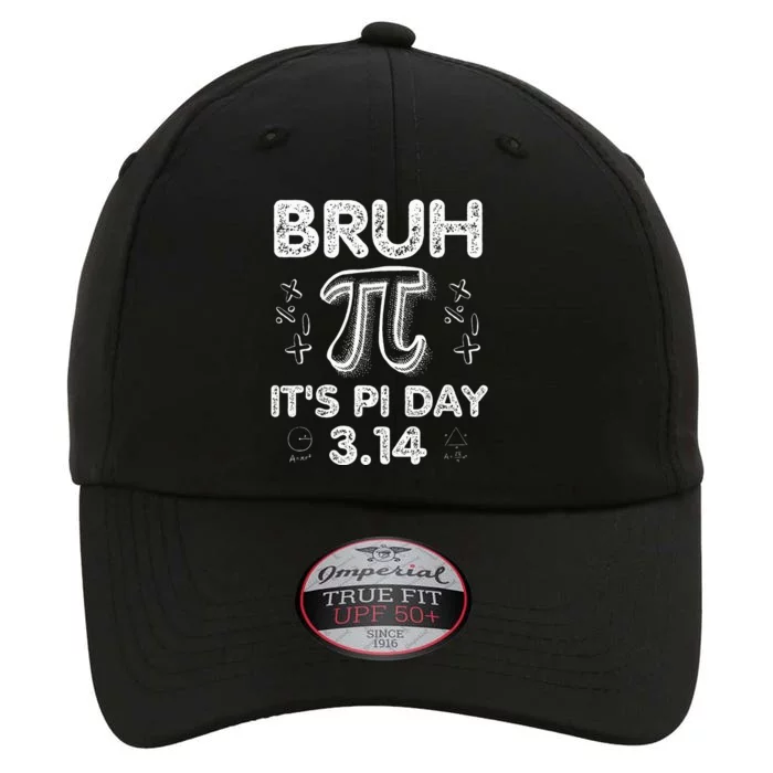 Bruh Pi Day 3.14 Pi Symbol Funny Pi Day Teachers Math Lovers The Original Performance Cap