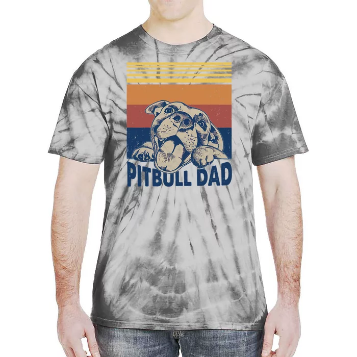 Best Pitbull Dad Ever Pitbull Dog Lovers Fathers Day Gift Tie-Dye T-Shirt