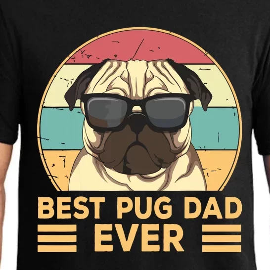 Best Pug Dad Ever Funny Pug Dog Gift For Men And Boy Pajama Set