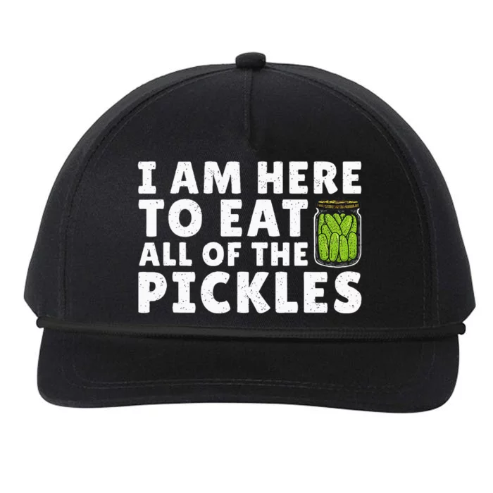 Best Pickle Design For Women Cucumber Snapback Five-Panel Rope Hat