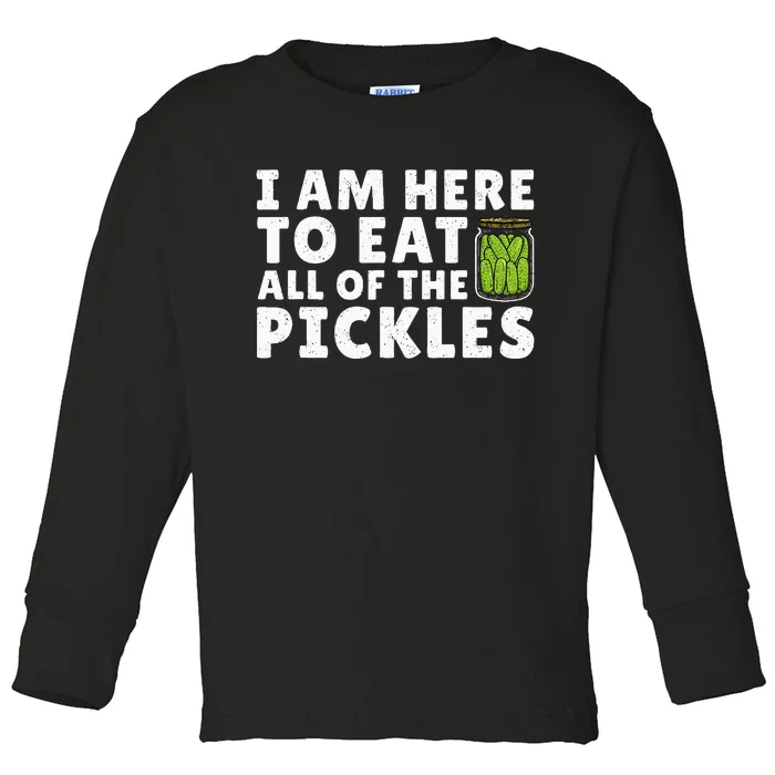 Best Pickle Design For Women Cucumber Toddler Long Sleeve Shirt