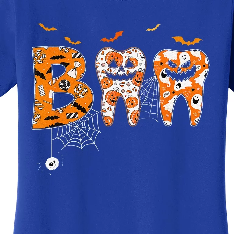 Booth Pumpkin Dentist Dental Hygienist Halloween Costume Women's T-Shirt