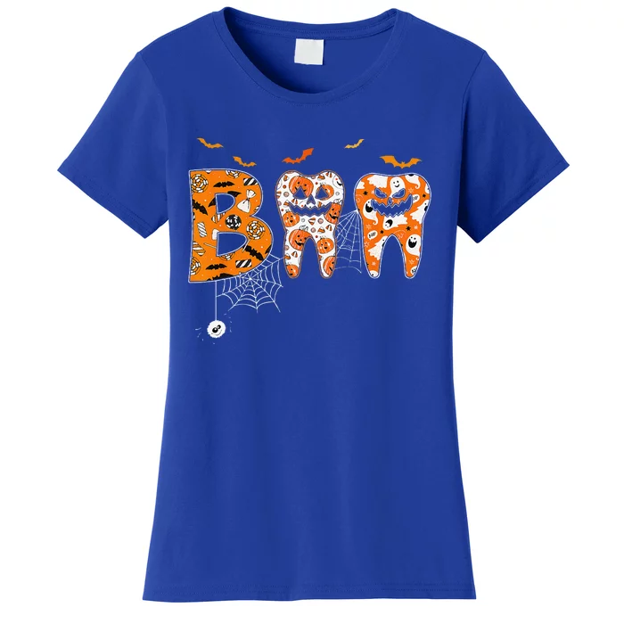 Booth Pumpkin Dentist Dental Hygienist Halloween Costume Women's T-Shirt