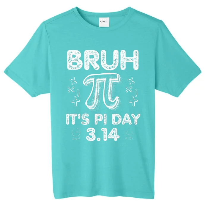 Bruh Pi Day 3.14 Pi Symbol Funnyteachers Math Lovers ChromaSoft Performance T-Shirt