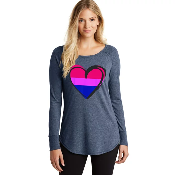 Bisexual Pride Design Bisexual Women's Perfect Tri Tunic Long Sleeve Shirt