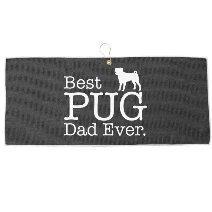 Best PUG Dad Ever Pug Gifts for Pug Lovers Owners gift Large Microfiber Waffle Golf Towel