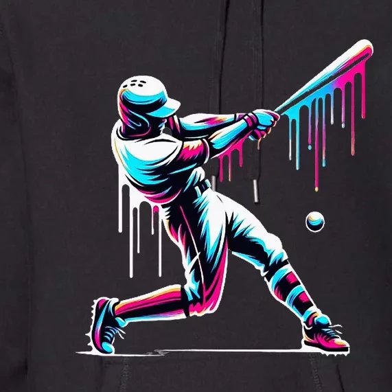 Baseball Player Drip Premium Hoodie