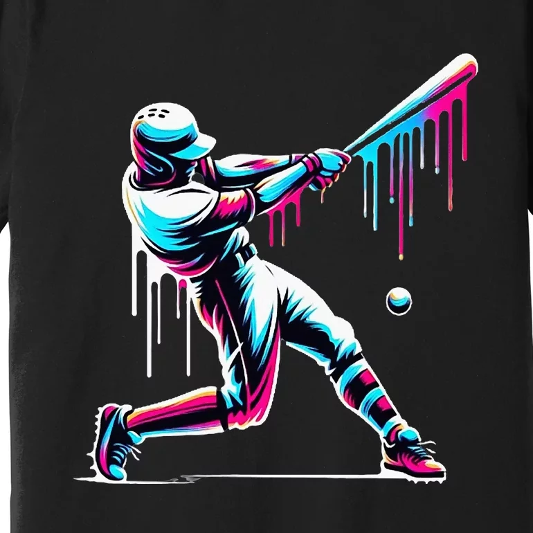 Baseball Player Drip Premium T-Shirt