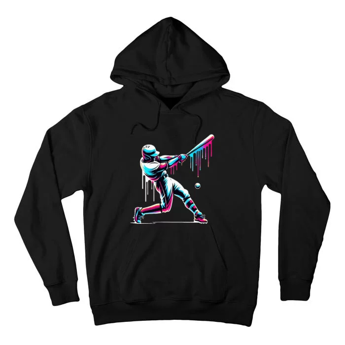 Baseball Player Drip Tall Hoodie