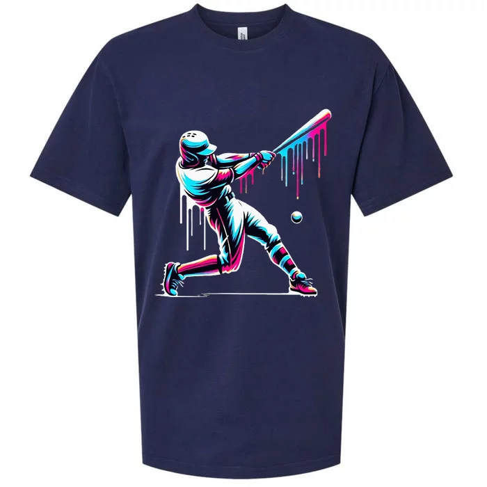 Baseball Player Drip Sueded Cloud Jersey T-Shirt