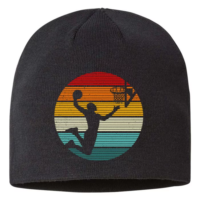 Basketball Player Dunk Retro Sunset 8 1/2in Sustainable Knit Beanie