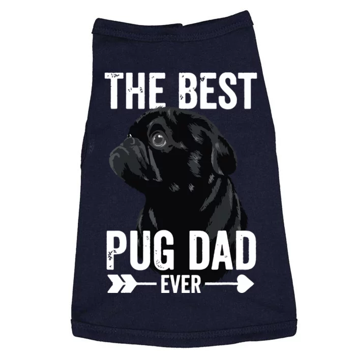 Best Pug Dad Ever Fathers Day Cute Daddy Dad Black Pug Doggie Tank