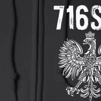 Buffalo Polish Dial 716 for Polska Dyngus Day Full Zip Hoodie