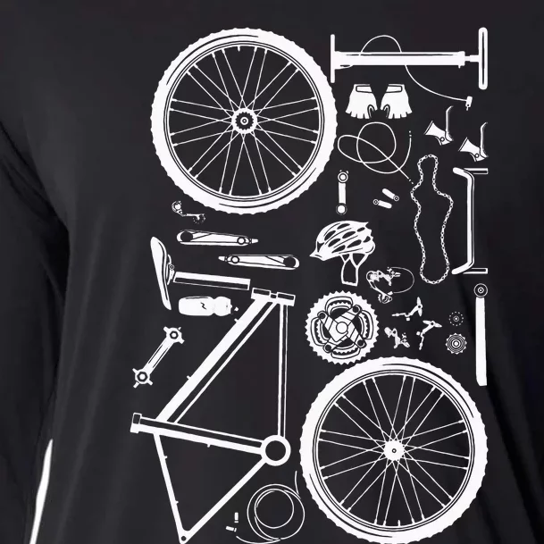 Bike Parts Downhill Rider Mountainbike MTB Cycling Cooling Performance Long Sleeve Crew