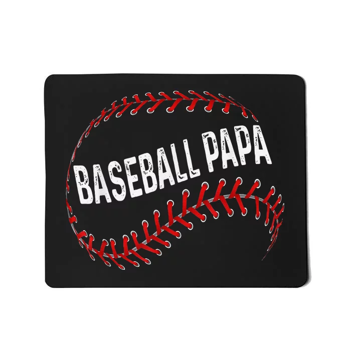 Baseball Papa Dad My Favorite Baseball Player Calls Me Mousepad