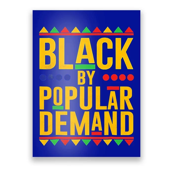 Black Popular Ded African American Melanin Black History Gift Poster