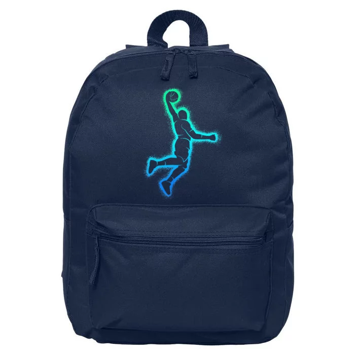 Basketball Player Dunking Basketball 16 in Basic Backpack