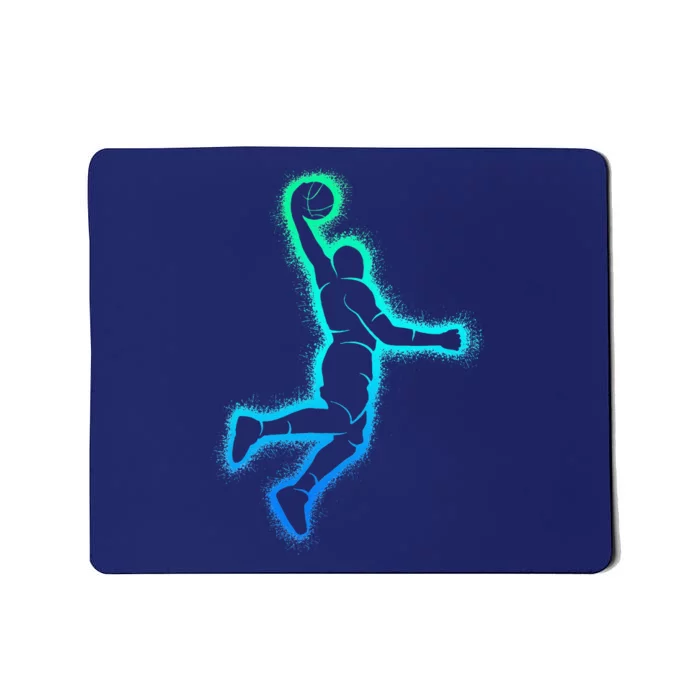 Basketball Player Dunking Basketball Mousepad