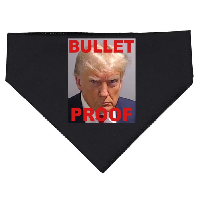 Bullet Proof Donald Trump 2024 Election Strong USA-Made Doggie Bandana