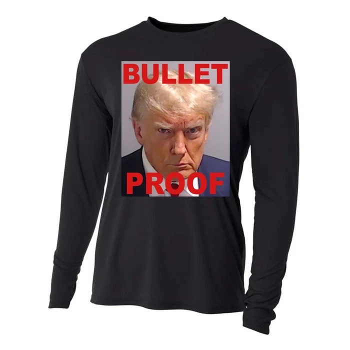 Bullet Proof Donald Trump 2024 Election Strong Cooling Performance Long Sleeve Crew